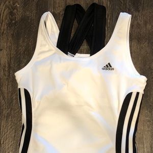 Women’s Adidas active tank top black/white